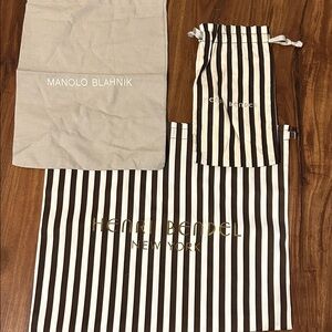 Henri Bendel Striped Baby Bag with Black and White Design